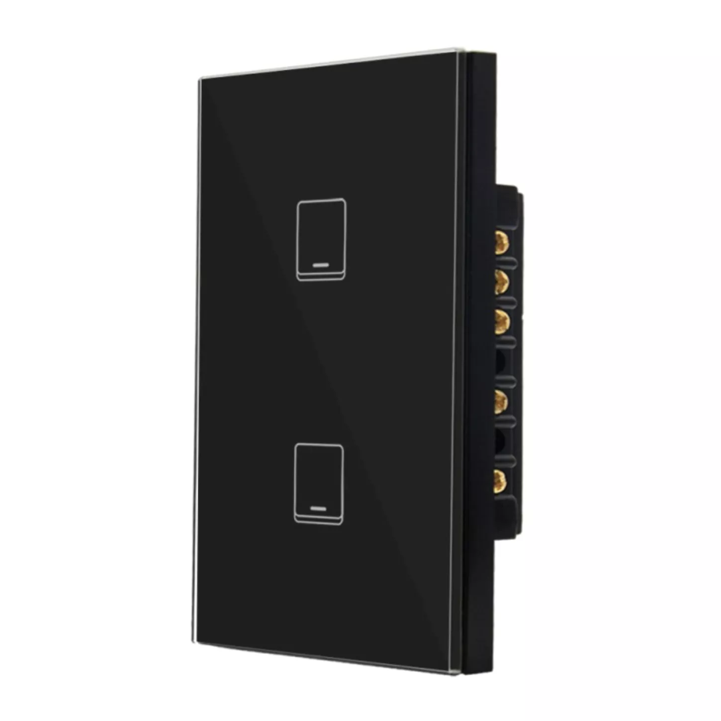 Apagador Sonoff Híbrido Negro WiFi 2 canales