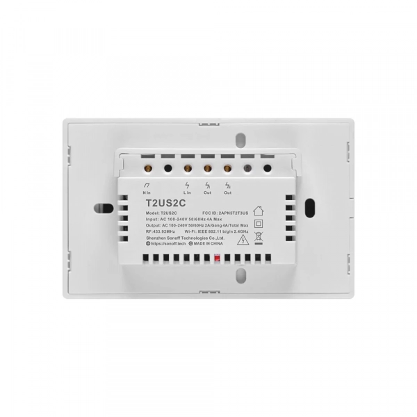 Apagador Sonoff TX Blanco T0US2C - Imagen 2