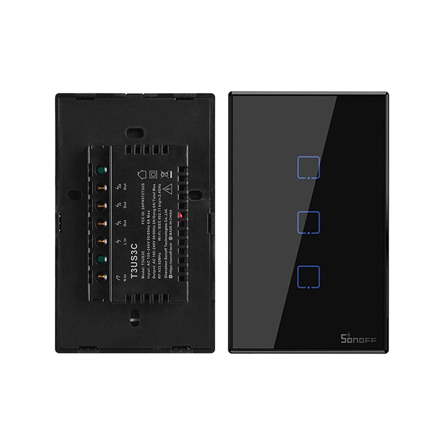Apagador Sonoff TX Negro T3US3C - Imagen 4