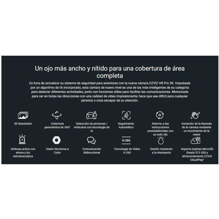 Cámara WiFi EZVIZ H8 Pro - Imagen 7