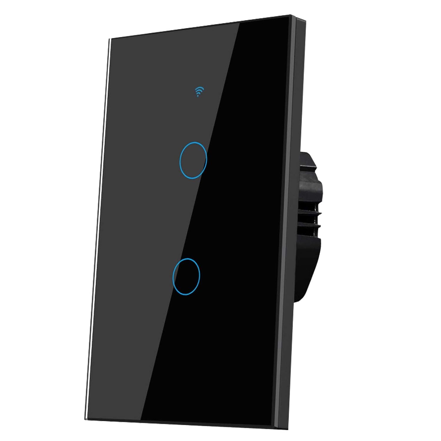 Apagador inteligente WiFi negro de 2 canales Hibrido | Tuya Smart - SmartLife - Imagen 2