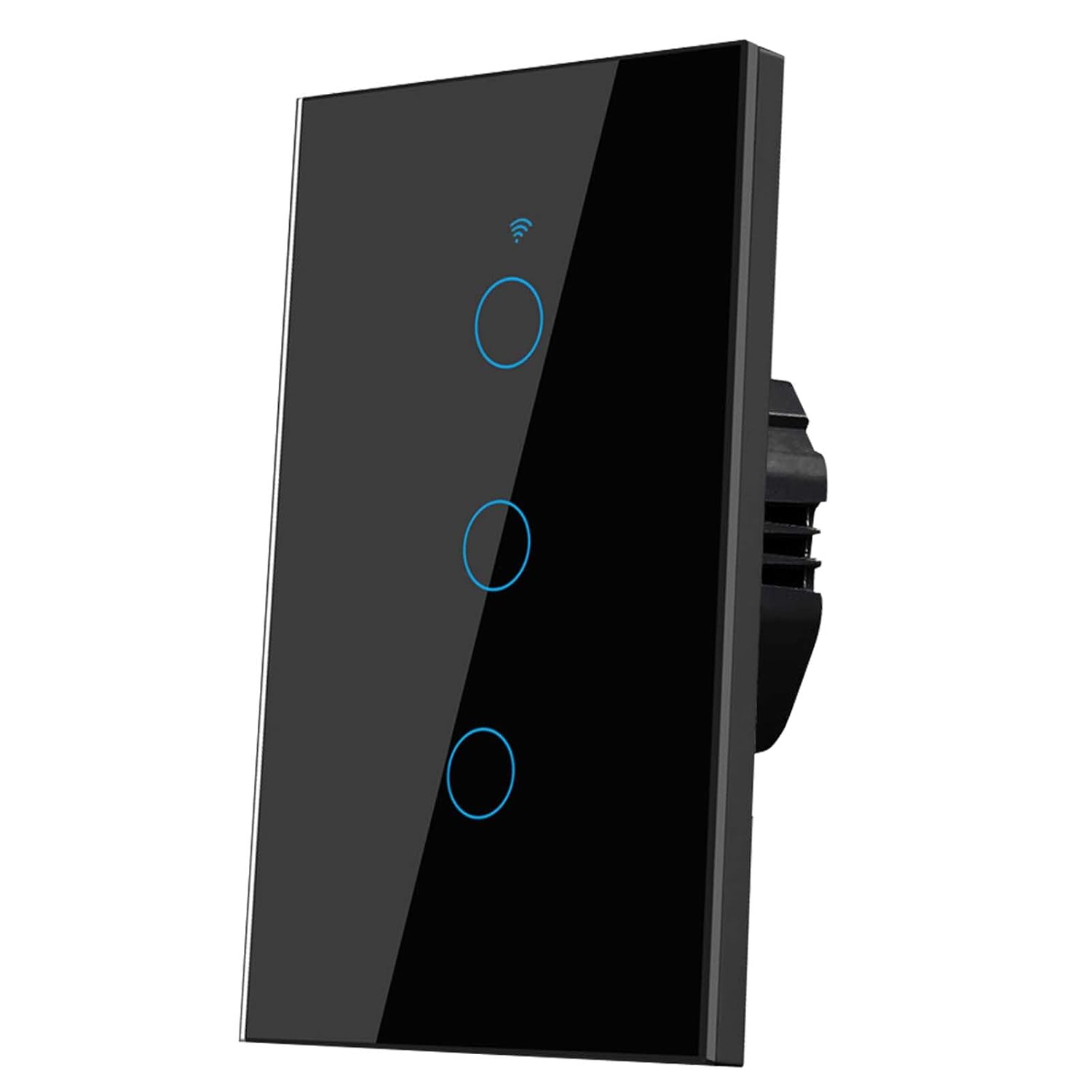 Apagador inteligente WiFi negro de 3 canales Hibrido | Tuya Smart - SmartLife - Imagen 2