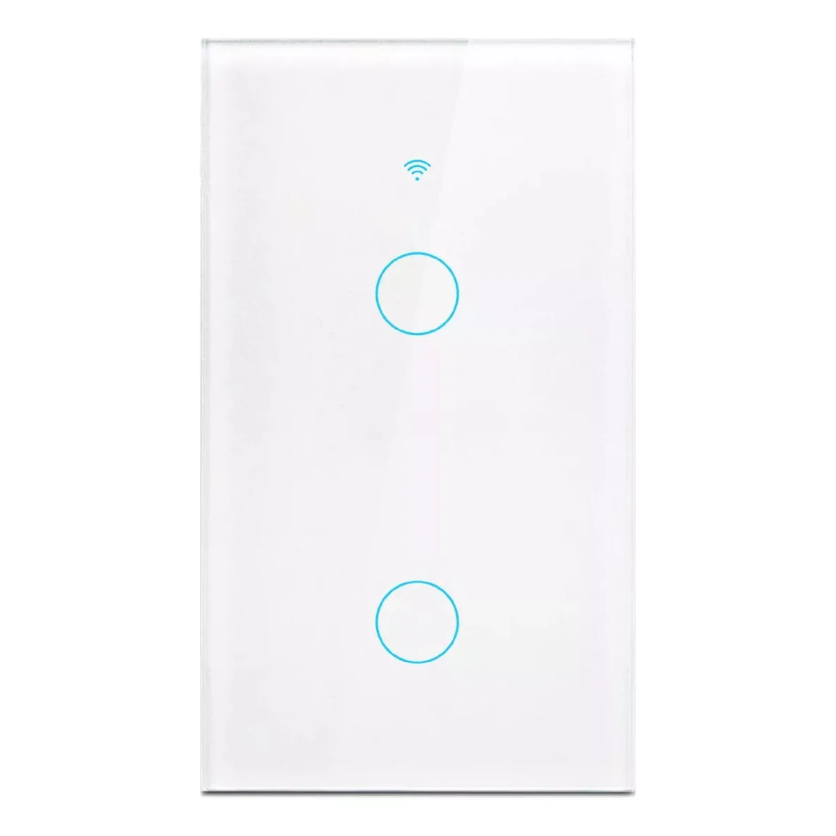 Apagador inteligente WiFi blanco de 2 canales Hibrido | Tuya Smart - SmartLife