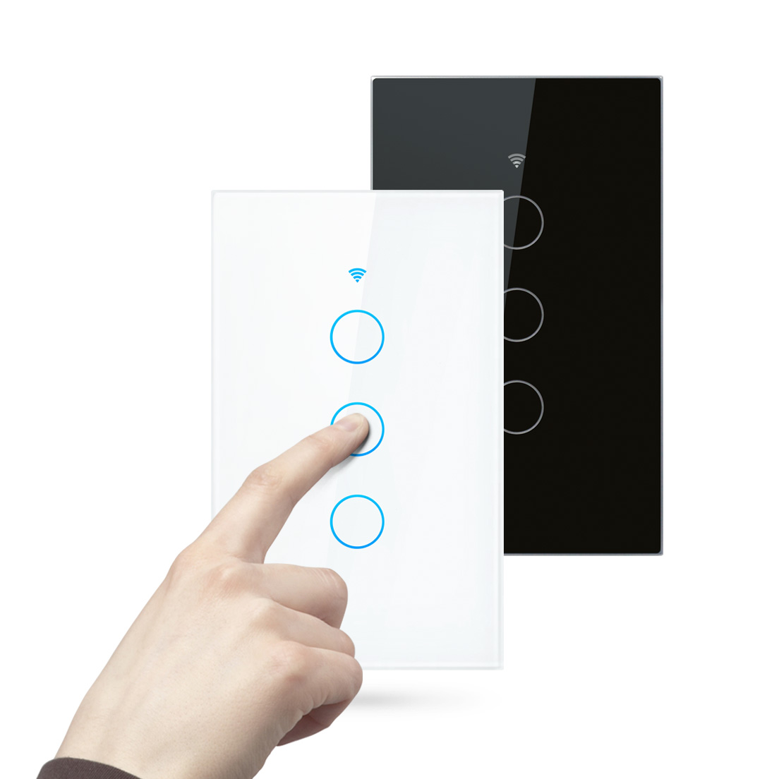 Apagador inteligente WiFi blanco de 2 canales Hibrido | Tuya Smart - SmartLife - Imagen 5