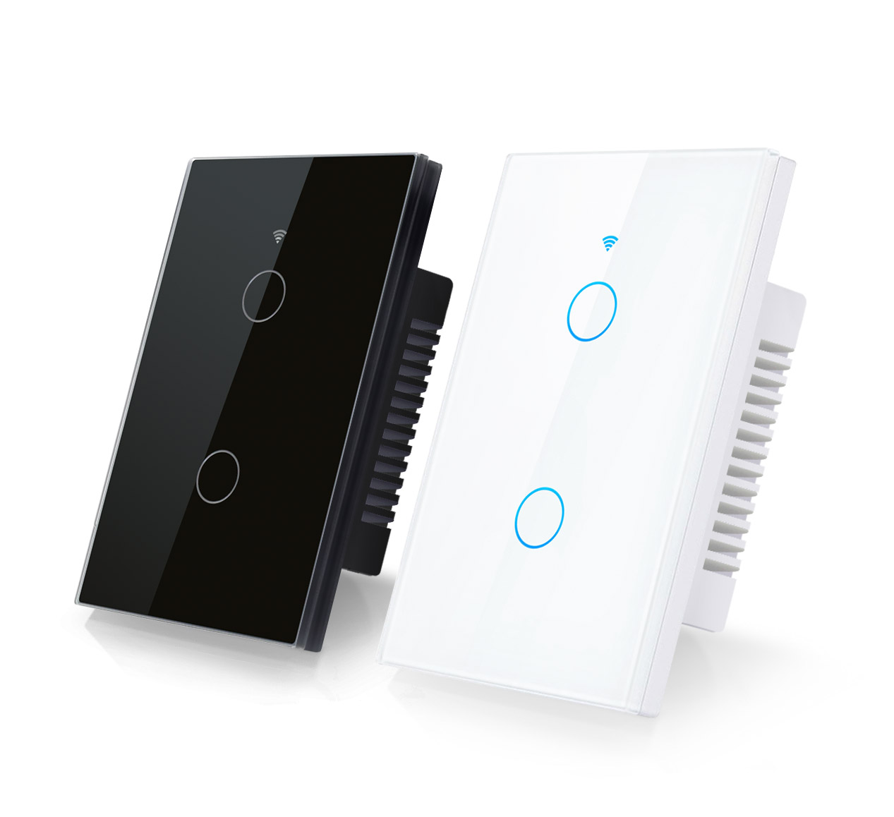 Apagador inteligente WiFi blanco de 2 canales Hibrido | Tuya Smart - SmartLife - Imagen 6