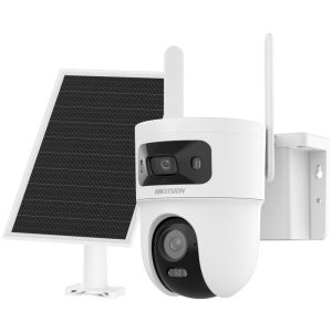 Cámara PT de doble lente de 4+4MP con energía solar, 4G y funcionamiento continuo las 24 horas