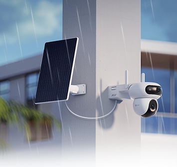 HB90 Dual Kit EZVIZ Cámara Wi-Fi con grabación durante todo el día y doble lente + panel solar de 8 W - Imagen 2