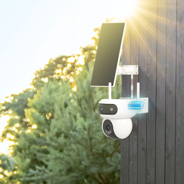 HB90 Dual Kit EZVIZ Cámara Wi-Fi con grabación durante todo el día y doble lente + panel solar de 8 W - Imagen 3